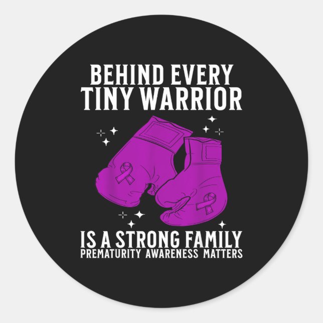 Sticker Rond Prematurity Awareness For Nicu Parents Nicu Awaren (Devant)