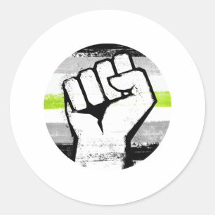 Sticker Rond Premier cercle de la fierté de l'agent Imprimer
