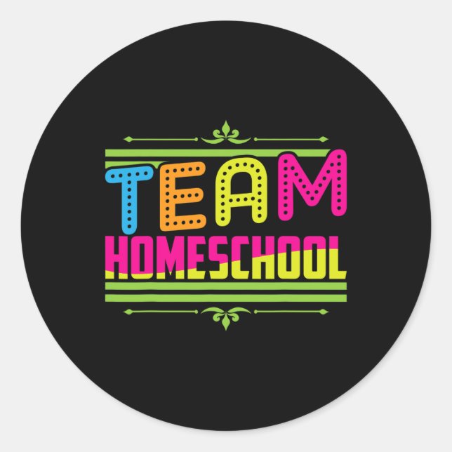 Sticker Rond Premier Jour De L'Équipe École Accueil Enseignant (Devant)