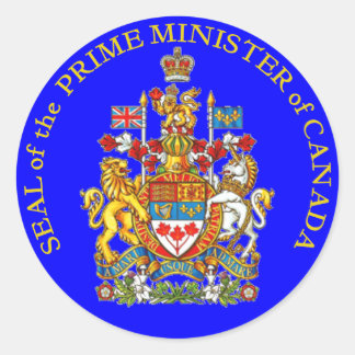 Sticker Rond Premier ministre du Canada