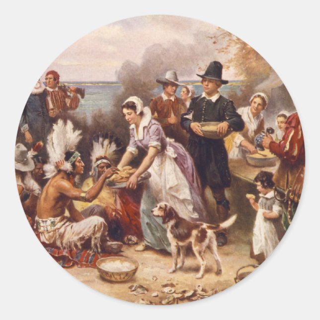 Sticker Rond Premier Thanksgiving (Devant)