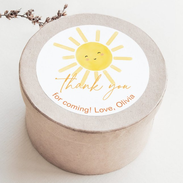 Sticker Rond Premier tour autour du soleil merci (Créateur téléchargé)