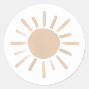 Sticker Rond Premier voyage autour du soleil Anniversaire