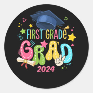 Sticker Rond Première Année Dernière Journée De L'École