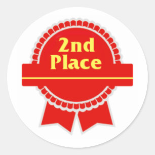 Sticker Rond Première et deuxième places