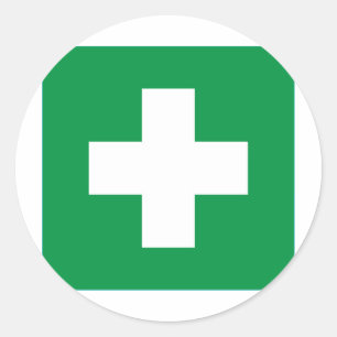 Sticker Rond Premiers secours