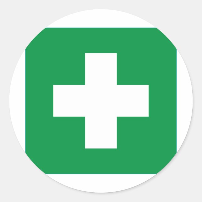 Sticker Rond Premiers soins (Devant)