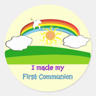 Sticker Rond Premiers T-shirts et cadeaux de communion