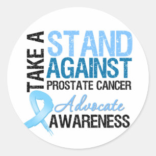 Sticker Rond Prendre position contre le cancer de la prostate