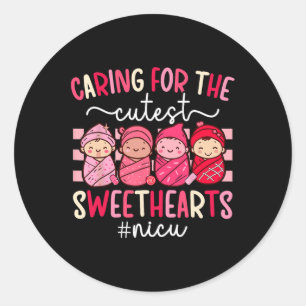 Sticker Rond Prendre Soin De L'Amoureux Le Plus Cutest Picu Nur