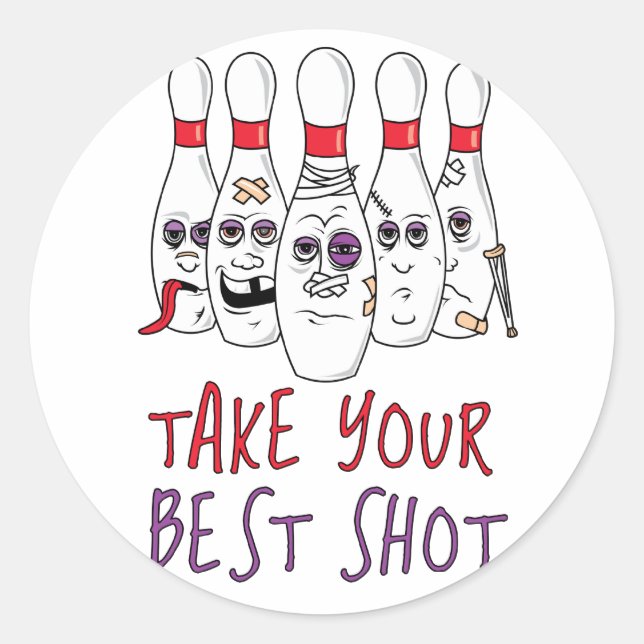 Sticker Rond Prenez votre meilleure photo (Devant)