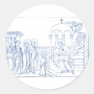 Sticker Rond Présentation de la Bienheureuse Vierge Marie