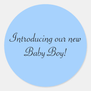 Sticker Rond Présentation de notre nouveau scellé enveloppe béb