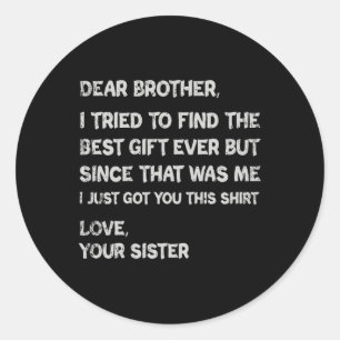 Sticker Rond Présentations de jour pour les vêtements Brother M