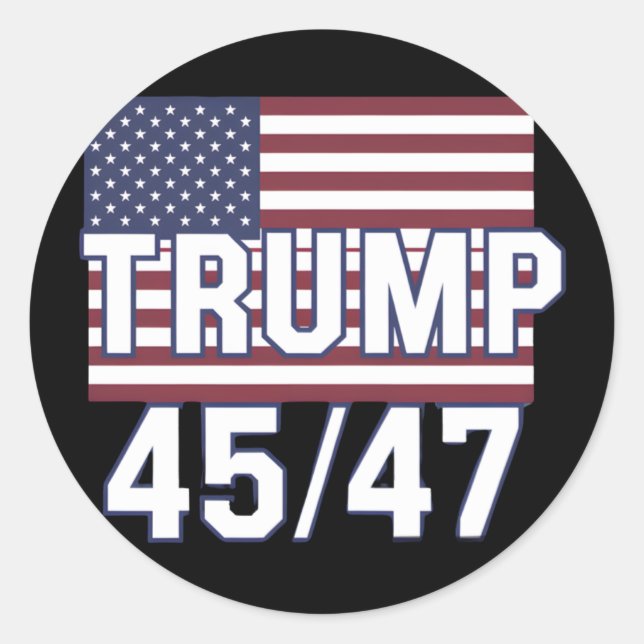 Sticker Rond Président Des États-Unis 4547 1 (Devant)