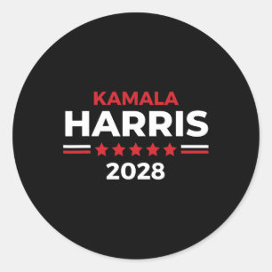 Sticker Rond Président Kamala Harris Pour Président 2028