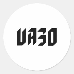 Sticker Rond Président ukrainien Volodymyr Zelensky - Ua30 Ukra
