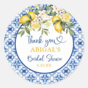 STICKER ROND PRESSION PRINCIPALE LEMON BRIDAL SHOWER