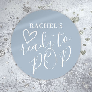Sticker Rond Prêt à éclore Cœur mignon poussiéreux Fête de bébé