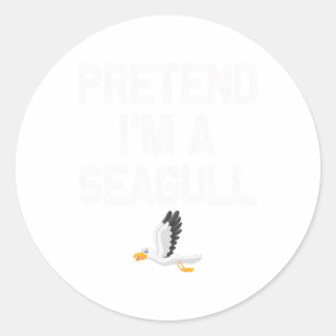 Sticker Rond Prétendre que je suis un costumes d'Halloween de g