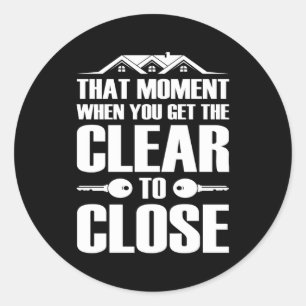 Sticker Rond Prêteur Professionnel Prêteur Morte Prêt De