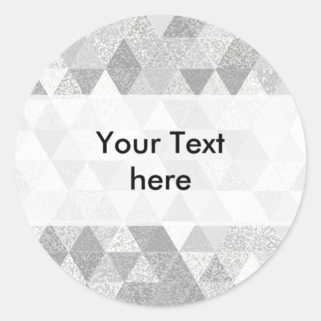 Sticker Rond Pretty Triangle grunge II + your ideas (Devant)