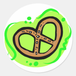 Sticker Rond Pretzel