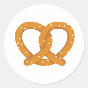 Sticker Rond Pretzel