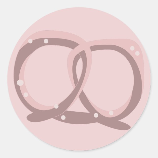 Sticker Rond Pretzel salé Twist Anniversaire (Devant)