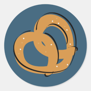 Sticker Rond Pretzel Twist