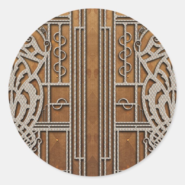 STICKER ROND PREUVE : FLEUR DE LIS (Devant)