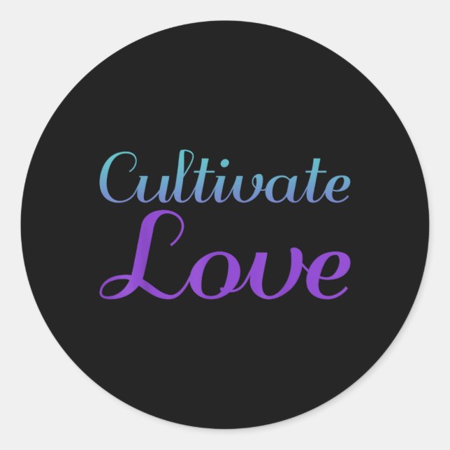 Sticker Rond Prévention de la culture de l'amour (Devant)