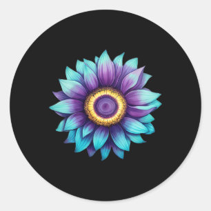 Sticker Rond Prévention du suicide des tournesols Sensibilisati