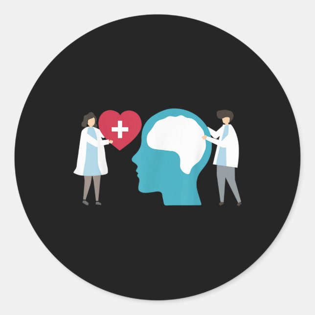 Sticker Rond Prévention du suicide - Sensibilisation à la santé (Devant)