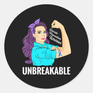 Sticker Rond Prévention du suicide Sensibilisation Santé mental