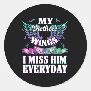Sticker Rond Prévention Sensibilisation Je Manque Mon Frère Gi