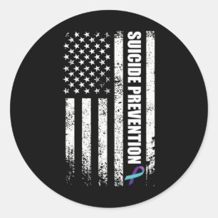Sticker Rond Prévention Suicide Prévention Prévenir Suicide Us