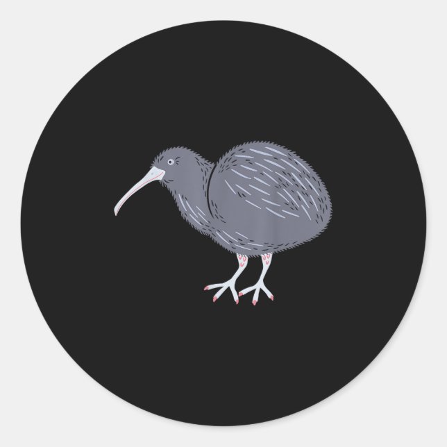 Sticker Rond Pride New Zealand Kiwi Bird Gift New Zealand  (Devant)