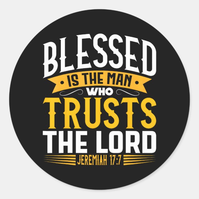 Sticker Rond Prière chrétienne Jésus Seigneur Dieu Sauveur Bibl (Devant)