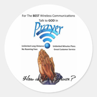 Sticker Rond Prière : Communication sans fil