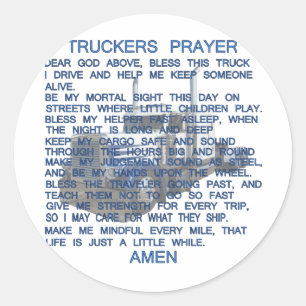 Sticker Rond Prière des camions