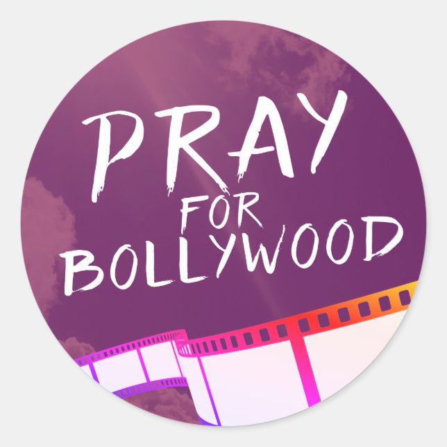 Sticker Rond Priez pour Bollywood (Devant)