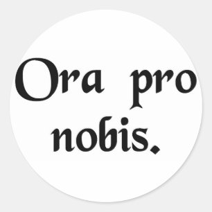 Sticker Rond Priez pour nous