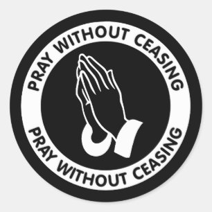 STICKER ROND PRIEZ SANS CESSATION