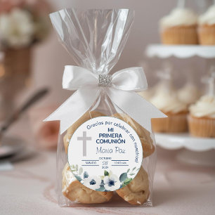 Sticker Rond Primera Comunion Cadeaux et favorise la première c