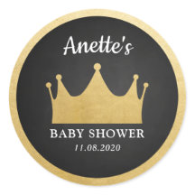 Prince | Baby shower Gold Foil | Tableau