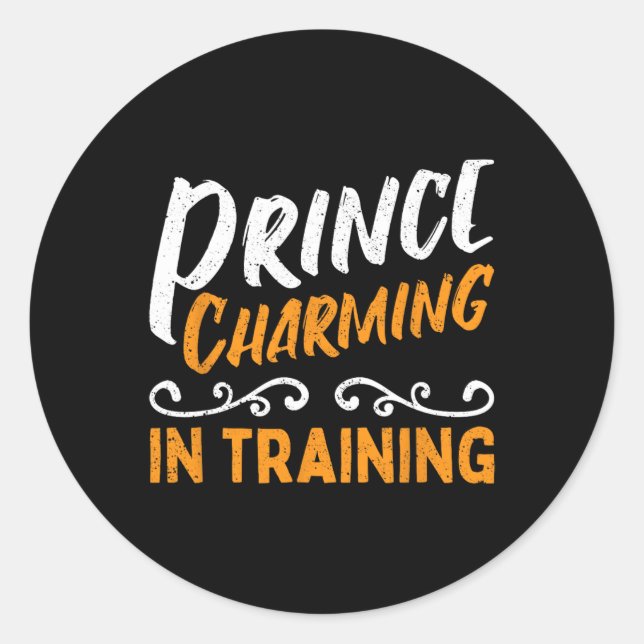 Sticker Rond Prince Charming En Formation Fairy Tale Hero (Devant)