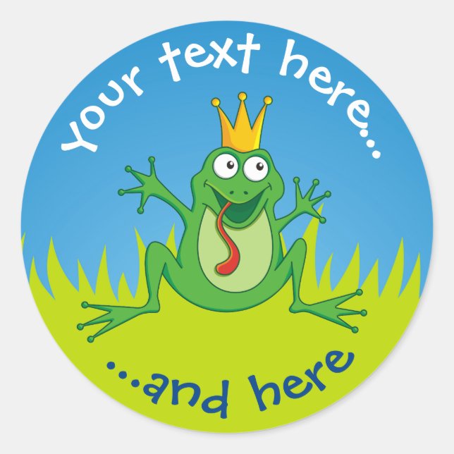 Sticker Rond Prince Frog (Devant)