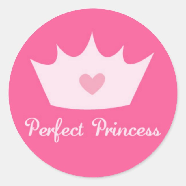 Sticker Rond Princess Crown (Devant)