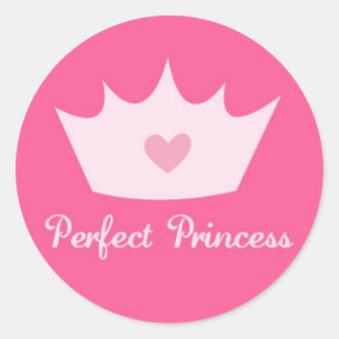 Sticker Rond Princess Crown